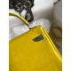 Hermes Kelly Doll Bag in Jaune Ambre Matte Alligator Leather