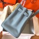 Hermes Blue Lin Birkin 30cm Clemence Handmade Bag