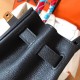 Hermes Noir Birkin 30cm Clemence Handmade Bag