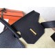 Hermes Black Birkin 30cm Clemence Handmade Bag