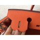 Hermes Orange Birkin 30cm Clemence Handmade Bag