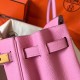 Hermes Pink Birkin 30cm Clemence Handmade Bag