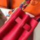 Hermes Red Birkin 30cm Clemence Handmade Bag