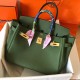 Hermes Canopee Birkin 30cm Clemence Handmade Bag