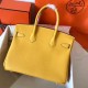 Hermes Yellow Birkin 30cm Clemence Handmade Bag