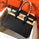 Hermes Black Birkin 30cm Epsom Handmade Bag