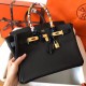 Hermes Black Birkin 30cm Epsom Handmade Bag