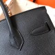 Hermes Black Birkin 30cm Epsom Handmade Bag