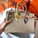 Hermes Tourterelle Birkin 30cm Epsom Handmade Bag