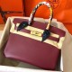 Hermes Bordeaux Birkin 30cm Epsom Handmade Bag