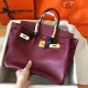 Hermes Bordeaux Birkin 30cm Epsom Handmade Bag