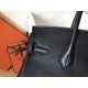 Hermes Black Birkin 30cm Swift Handmade Bag