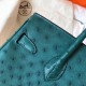 Hermes Green Birkin 30cm Ostrich Handmade Bag