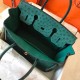 Hermes Green Birkin 30cm Ostrich Handmade Bag