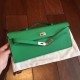 Hermes Bambou Epsom Kelly Cut Handmade Bag