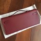 Hermes Bordeaux Epsom Kelly Cut Handmade Bag