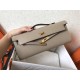 Hermes Grey  Epsom Kelly Cut Handmade Bag