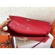 Hermes Red Epsom Kelly Cut Handmade Bag