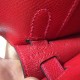 Hermes Red Epsom Kelly Cut Handmade Bag