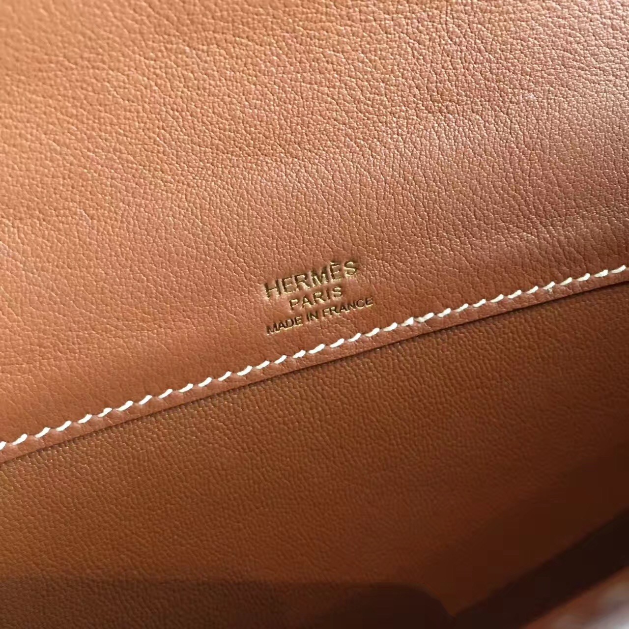 Hermes Gold Swift Kelly Cut Handmade Bag