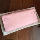 Hermes Pink Swift Kelly Cut Handmade Bag