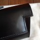 Hermes Black Box Kelly Cut Handmade Bag