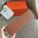 Hermes Brown Kelly Pochette Epsom Handmade Bag