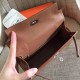 Hermes Brown Kelly Pochette Epsom Handmade Bag