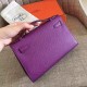 Hermes Anemone Kelly Pochette Epsom Handmade Bag