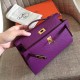 Hermes Anemone Kelly Pochette Epsom Handmade Bag