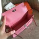 Hermes Pink Kelly Pochette Epsom Handmade Bag