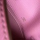 Hermes Pink Kelly Pochette Epsom Handmade Bag