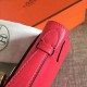 Hermes Red Kelly Pochette Epsom Handmade Bag