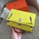 Hermes Yellow Kelly Pochette Epsom Handmade Bag