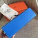 Hermes Blue Kelly Pochette Swift Handmade Bag