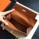 Hermes Gold Kelly Pochette Swift Handmade Bag