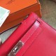 Hermes Red Kelly Pochette Swift Handmade Bag