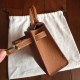 Hermes Gold Epsom Kelly Mini II Handmade Bag