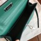 Hermes Malachite Epsom Kelly Mini II Handmade Bag