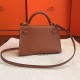 Hermes Gold Swift Kelly Mini II Handmade Bag