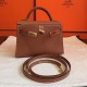 Hermes Gold Swift Kelly Mini II Handmade Bag