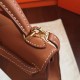 Hermes Gold Swift Kelly Mini II Handmade Bag