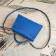 Hermes Blue Chevre Kelly Mini II Handmade Bag