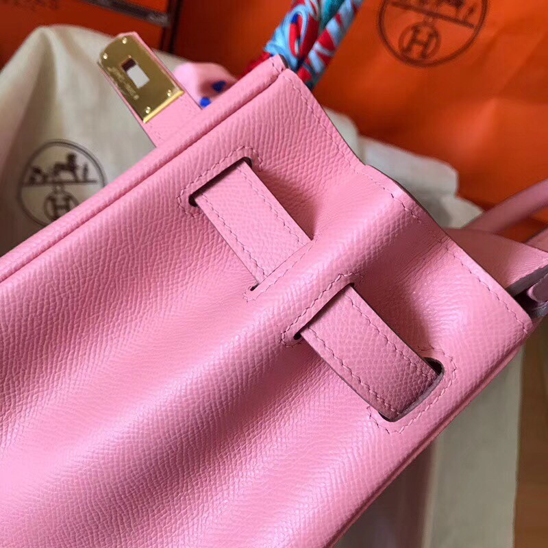 Hermes Pink Birkin 30cm Epsom Handmade Bag