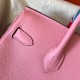 Hermes Pink Birkin 30cm Epsom Handmade Bag