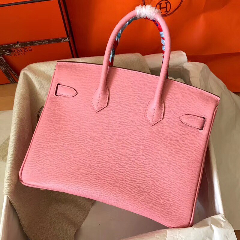 Hermes Pink Birkin 30cm Epsom Handmade Bag