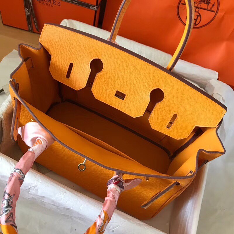 Hermes Yellow Birkin 30cm Epsom Handmade Bag