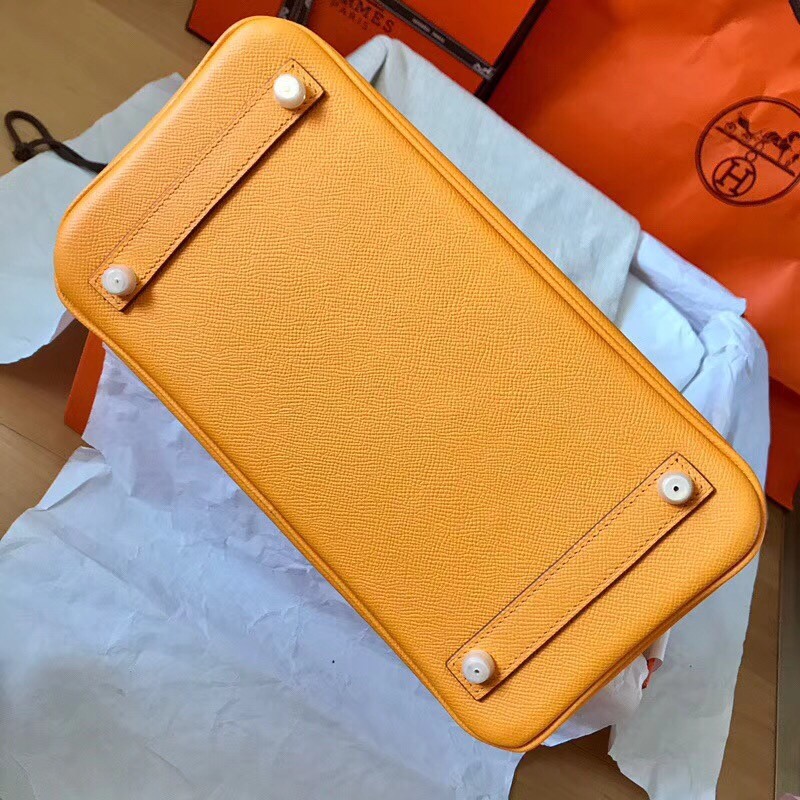 Hermes Yellow Birkin 30cm Epsom Handmade Bag