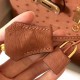 Hermes Brown Birkin 30cm Ostrich Handmade Bag