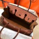 Hermes Brown Birkin 30cm Ostrich Handmade Bag